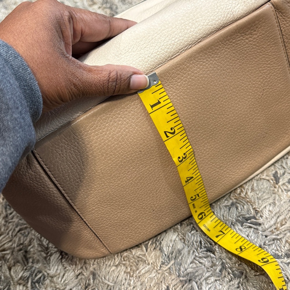 Coach Black Tan cream Leather Bag - Picture 11 of 13